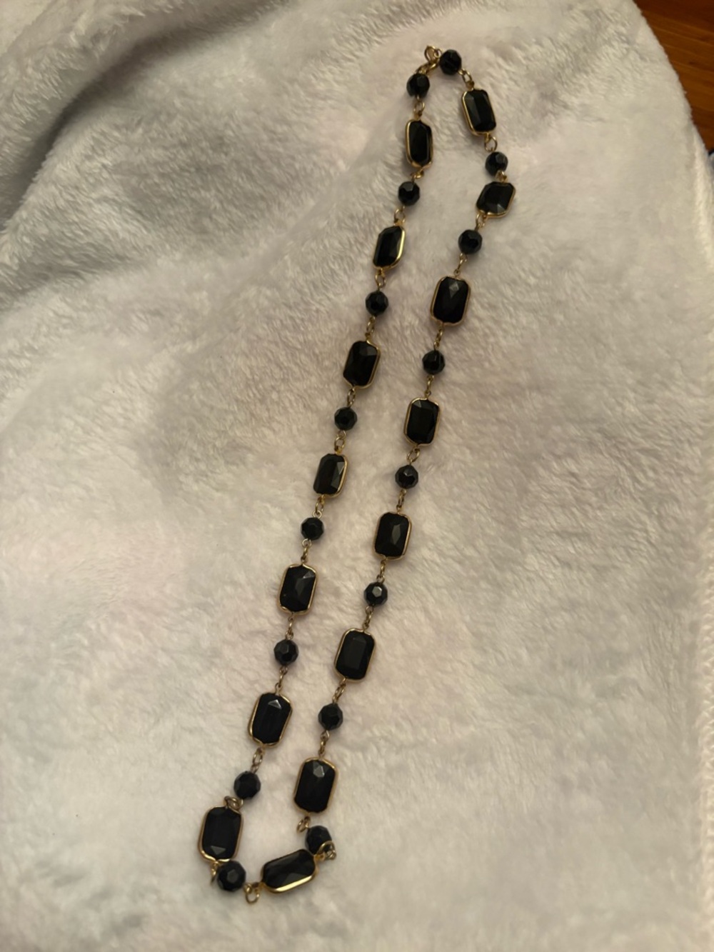 Elegant Black and Gold Beaded Necklace - Women Jewelry